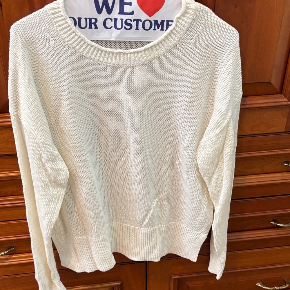 JCREW cotton/linen sweater